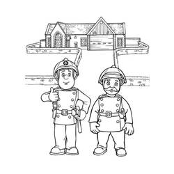 ぬりえページ: 消防士サム (漫画) #39839 - 無料の印刷可能なぬりえページ