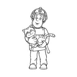 ぬりえページ: 消防士サム (漫画) #39843 - 無料の印刷可能なぬりえページ