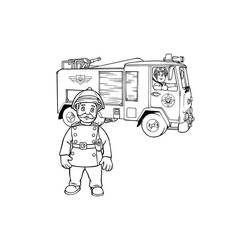 ぬりえページ: 消防士サム (漫画) #39863 - 無料の印刷可能なぬりえページ