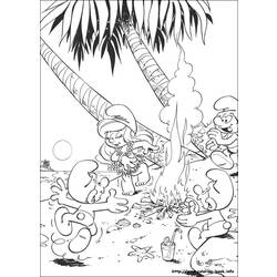 ぬりえページ: スマーフ (漫画) #34679 - 無料の印刷可能なぬりえページ