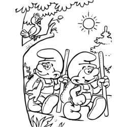 ぬりえページ: スマーフ (漫画) #34703 - 無料の印刷可能なぬりえページ