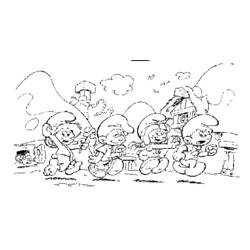 ぬりえページ: スマーフ (漫画) #34712 - 無料の印刷可能なぬりえページ