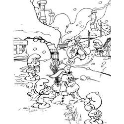 ぬりえページ: スマーフ (漫画) #34783 - 無料の印刷可能なぬりえページ
