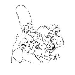 ぬりえページ: シンプソンズ (漫画) #23825 - 無料の印刷可能なぬりえページ