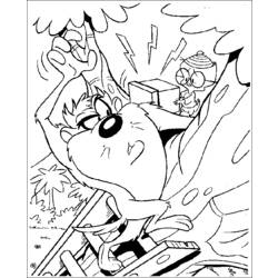 ぬりえページ: タズ (漫画) #30937 - 無料の印刷可能なぬりえページ