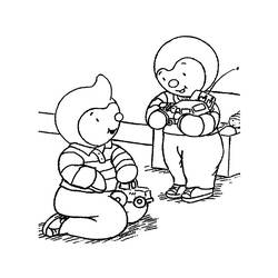 ぬりえページ: チュピとドゥドゥ (漫画) #34136 - 無料の印刷可能なぬりえページ