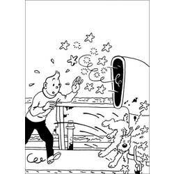 ぬりえページ: タンタン (漫画) #25721 - 無料の印刷可能なぬりえページ