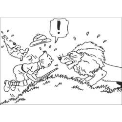 ぬりえページ: タンタン (漫画) #25743 - 無料の印刷可能なぬりえページ