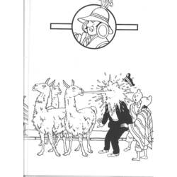 ぬりえページ: タンタン (漫画) #25777 - 無料の印刷可能なぬりえページ