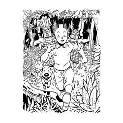 ぬりえページ: タンタン (漫画) #25780 - 無料の印刷可能なぬりえページ
