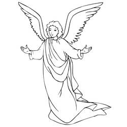 ぬりえページ: 天使 (キャラクター) #86236 - 無料の印刷可能なぬりえページ