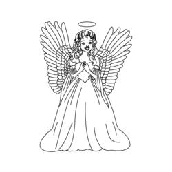 ぬりえページ: 天使 (キャラクター) #86257 - 無料の印刷可能なぬりえページ