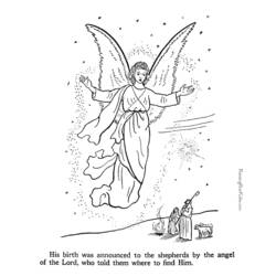 ぬりえページ: 天使 (キャラクター) #86259 - 無料の印刷可能なぬりえページ