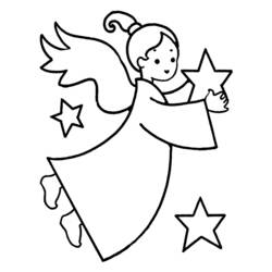 ぬりえページ: 天使 (キャラクター) #86260 - 無料の印刷可能なぬりえページ