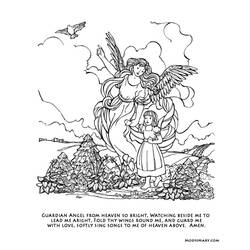 ぬりえページ: 天使 (キャラクター) #86288 - 無料の印刷可能なぬりえページ