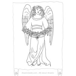 ぬりえページ: 天使 (キャラクター) #86332 - 無料の印刷可能なぬりえページ