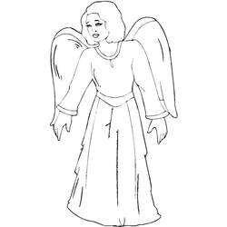 ぬりえページ: 天使 (キャラクター) #86392 - 無料の印刷可能なぬりえページ