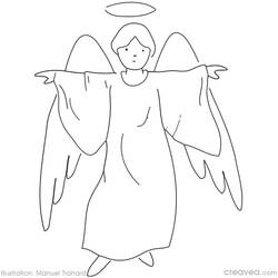 ぬりえページ: 天使 (キャラクター) #86416 - 無料の印刷可能なぬりえページ