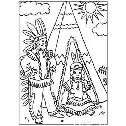 ぬりえページ: アメリカインディアン (キャラクター) #149002 - 無料の印刷可能なぬりえページ