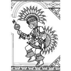 ぬりえページ: アメリカインディアン (キャラクター) #149011 - 無料の印刷可能なぬりえページ