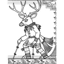 ぬりえページ: アメリカインディアン (キャラクター) #149020 - 無料の印刷可能なぬりえページ