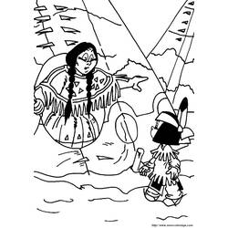 ぬりえページ: アメリカインディアン (キャラクター) #149025 - 無料の印刷可能なぬりえページ