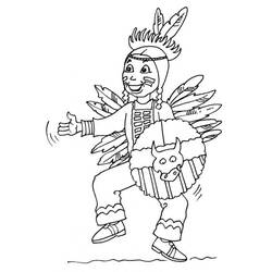 ぬりえページ: アメリカインディアン (キャラクター) #149033 - 無料の印刷可能なぬりえページ