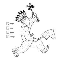 ぬりえページ: アメリカインディアン (キャラクター) #149037 - 無料の印刷可能なぬりえページ