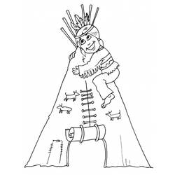 ぬりえページ: アメリカインディアン (キャラクター) #149040 - 無料の印刷可能なぬりえページ