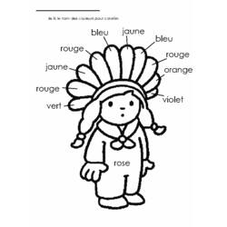 ぬりえページ: アメリカインディアン (キャラクター) #149055 - 無料の印刷可能なぬりえページ
