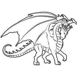 ぬりえページ: ドラゴン (キャラクター) #148339 - 無料の印刷可能なぬりえページ