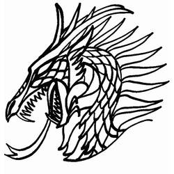 ぬりえページ: ドラゴン (キャラクター) #148341 - 無料の印刷可能なぬりえページ