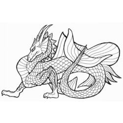 ぬりえページ: ドラゴン (キャラクター) #148342 - 無料の印刷可能なぬりえページ