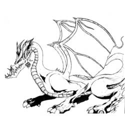 ぬりえページ: ドラゴン (キャラクター) #148349 - 無料の印刷可能なぬりえページ