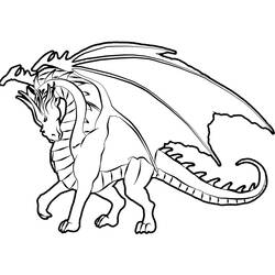 ぬりえページ: ドラゴン (キャラクター) #148355 - 無料の印刷可能なぬりえページ