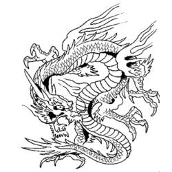 ぬりえページ: ドラゴン (キャラクター) #148358 - 無料の印刷可能なぬりえページ
