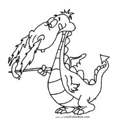 ぬりえページ: ドラゴン (キャラクター) #148364 - 無料の印刷可能なぬりえページ