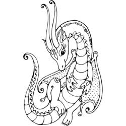 ぬりえページ: ドラゴン (キャラクター) #148390 - 無料の印刷可能なぬりえページ