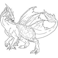 ぬりえページ: ドラゴン (キャラクター) #148392 - 無料の印刷可能なぬりえページ