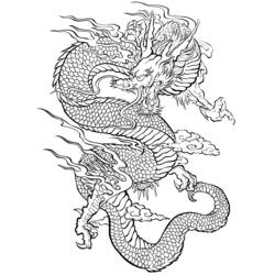 ぬりえページ: ドラゴン (キャラクター) #148394 - 無料の印刷可能なぬりえページ