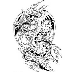 ぬりえページ: ドラゴン (キャラクター) #148400 - 無料の印刷可能なぬりえページ