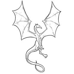 ぬりえページ: ドラゴン (キャラクター) #148401 - 無料の印刷可能なぬりえページ