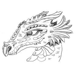 ぬりえページ: ドラゴン (キャラクター) #148417 - 無料の印刷可能なぬりえページ