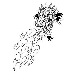 ぬりえページ: ドラゴン (キャラクター) #148436 - 無料の印刷可能なぬりえページ