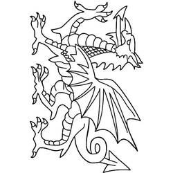 ぬりえページ: ドラゴン (キャラクター) #148443 - 無料の印刷可能なぬりえページ