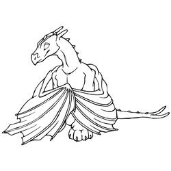 ぬりえページ: ドラゴン (キャラクター) #148449 - 無料の印刷可能なぬりえページ