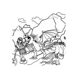 ぬりえページ: ドラゴン (キャラクター) #148450 - 無料の印刷可能なぬりえページ