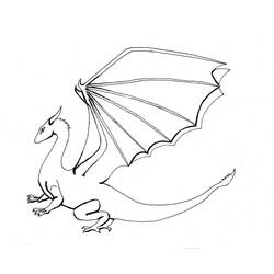 ぬりえページ: ドラゴン (キャラクター) #148474 - 無料の印刷可能なぬりえページ