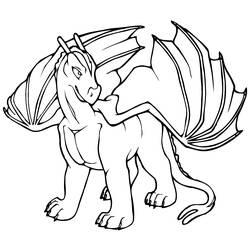 ぬりえページ: ドラゴン (キャラクター) #148480 - 無料の印刷可能なぬりえページ