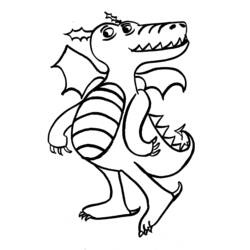 ぬりえページ: ドラゴン (キャラクター) #148508 - 無料の印刷可能なぬりえページ